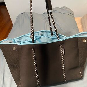 Black and Blue Tote Bag